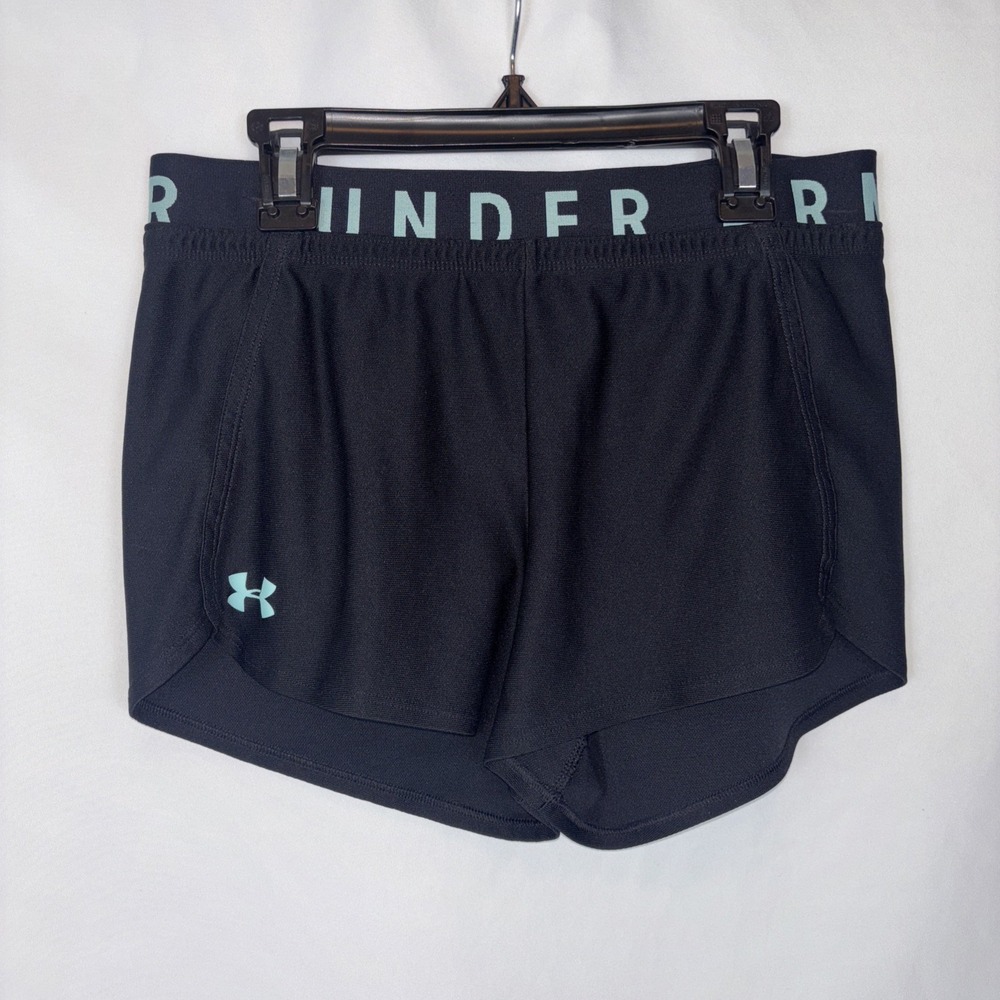 Under Armour Women's Play Up Heatgear Running Short Sz Small Loose Fit Black